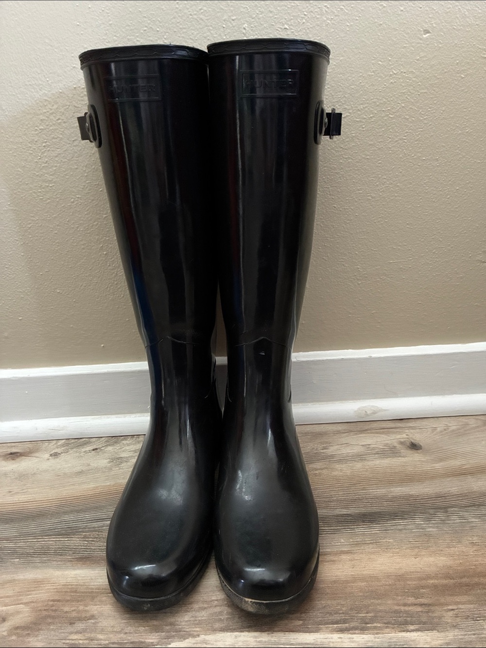 Women's Black Hunter Rain Boots